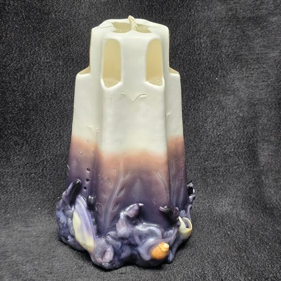 Hand Carved Ocean Life Sea Shell Aquatic Animal Designed Large Candle Rare - Picture 4 of 10